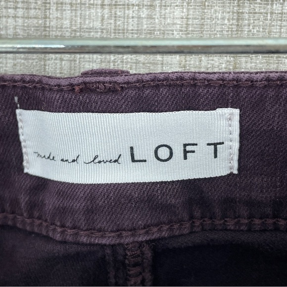 Loft Womens Size 8 purple pants 0773 - Picture 7 of 11